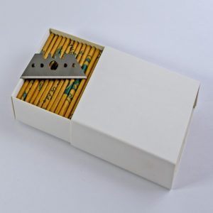 100 HEAVY DUTY 3 NOTCH 5 HOLE BLADES