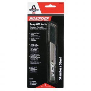AMERICANLINE PRO 9MM STAINLESS STEEL SNAP OFF KNIFE