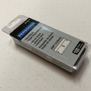 100 PERSONNA 0.009" STEEL BACK SINGLE EDGE TRIMMING-BLADES