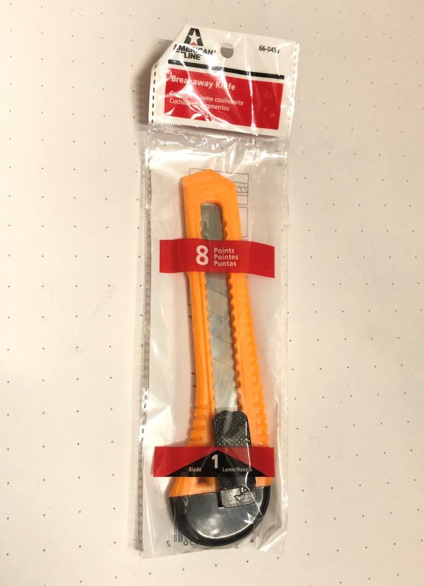AMERICANLINE 18mm NEON 8 PT SNAP OFF KNIFE