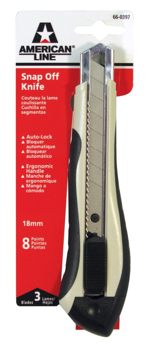 Americanline 8 pt deluxe 18mm snap off knife Blades And Knives Direct