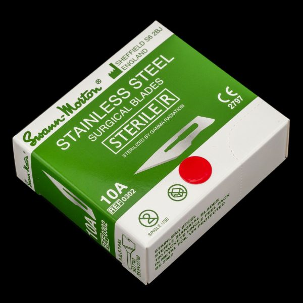 Swann Morton No 10a stainless steel blades
